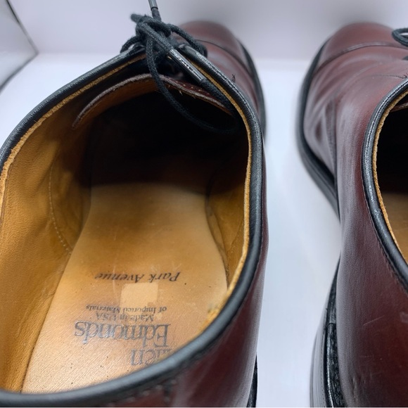Allen Edmonds Park Avenue Oxford Cap-Toe Oxfords Size 9.5 - Picture 7 of 13